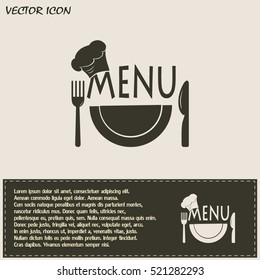 illustration frame with restaurant menu design Vector illustration.