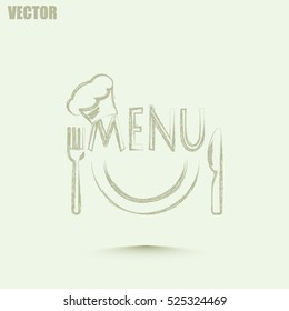 illustration frame with restaurant menu design Vector illustration.