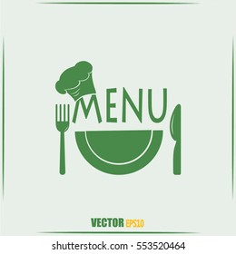 illustration frame with restaurant menu design Vector illustration