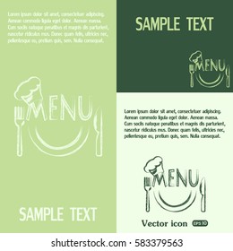 illustration frame with restaurant menu design Vector illustrati