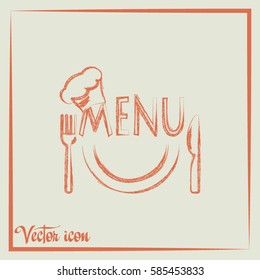 illustration frame with restaurant menu design Vector illustration.