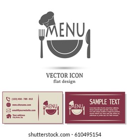 illustration frame with restaurant menu design Vector illustrati