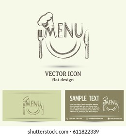 illustration frame with restaurant menu design Vector illustrati