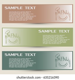 illustration frame with restaurant menu design Vector illustrati