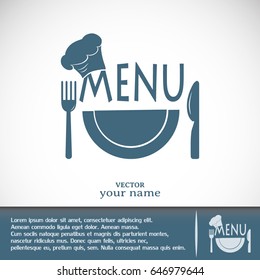 illustration frame with restaurant menu design Vector illustrati