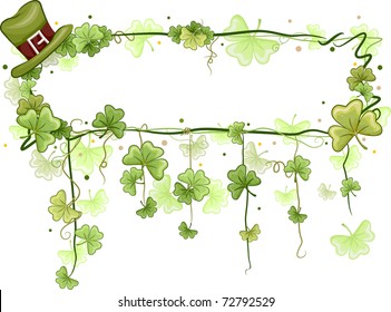 Illustration of a Frame with a Saint Patrick's Day Theme