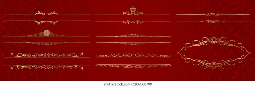 illustration of frame set Vector
