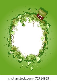 Illustration of a Frame with a St. Patrick's Day Theme