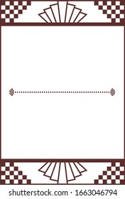 Ilustración de un marco que puede utilizarse para etiquetas antiguas, etc.