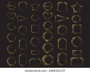 Illustration of frames of various shapes