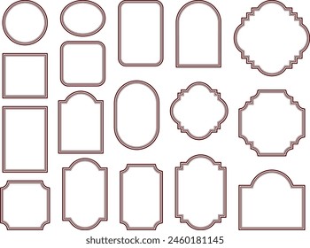 Ilustración de marcos de varias Formas