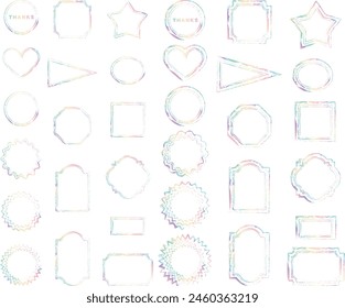 Illustration of frames of various shapes