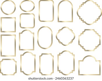 Illustration of frames of various shapes