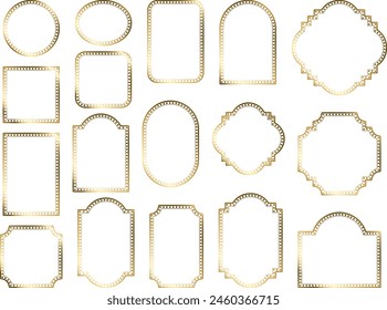 Illustration of frames of various shapes