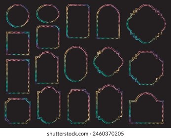 Illustration of frames of various shapes