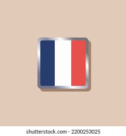 Illustration of France flag Template