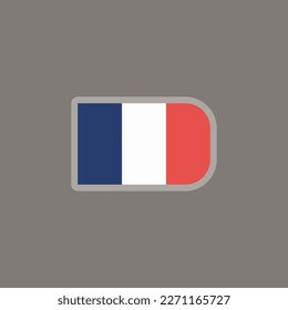 Illustration of France flag Template