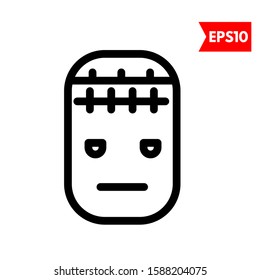 illustration of frankenstein flat icon