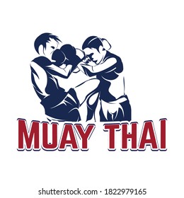 Illustration of free boxing logo design template