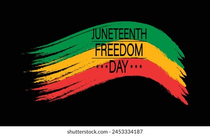 Illustration Freedom Juneteenth Text Design to Inspire