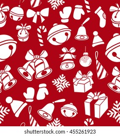 Illustration of  freehand drawing doodle christmas elements