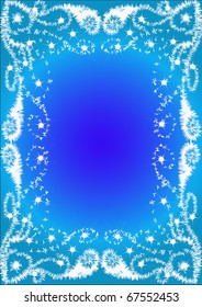 illustration freezing pattern on glass for background
