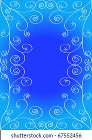 illustration freezing pattern on glass for background
