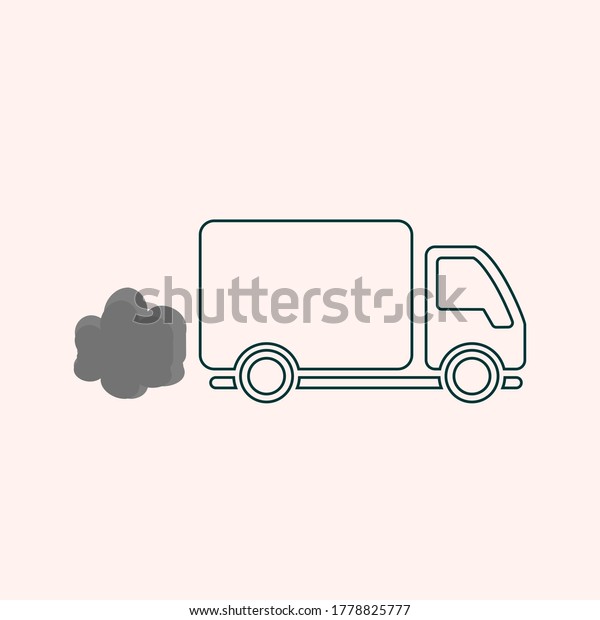 illustration of freight car,\
icon, vector