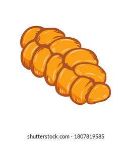 Illustration of  french bread. Design element for poster, card, banner, menu. Vector illustration