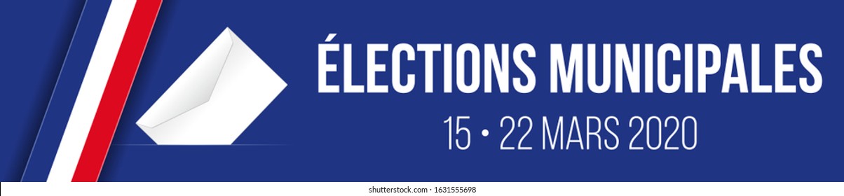 Illustration for the French local elections (mayor election) on 15 and 22 March 2020