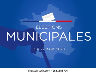 Illustration for the French local elections (mayor election) on 15 and 22 March 2020