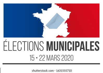 Illustration for the French local elections (mayor election) on 15 and 22 March 2020