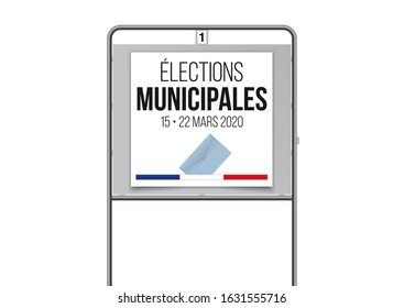 Illustration for the French local elections (mayor election) on 15 and 22 March 2020