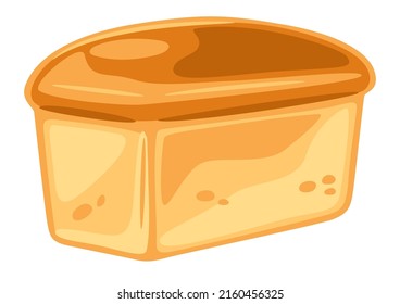 Illustration of fresh bread. Image for bakeries and groceries.