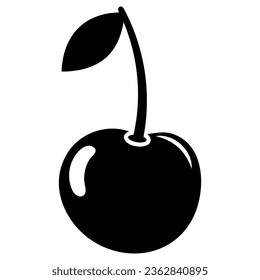 Illustration of fresh cherry icon