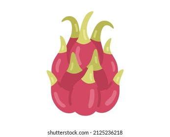 Ilustración de fruta fresca de dragón.