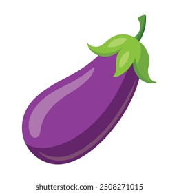 Illustration of Fresh Eggplant Isolated on white