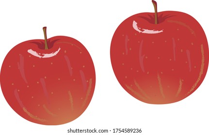 Illustration von frischem Obstapel