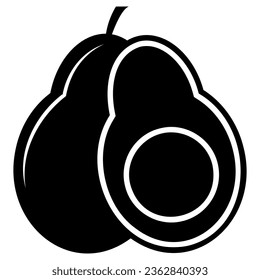 Ilustración del icono de fruta fresca