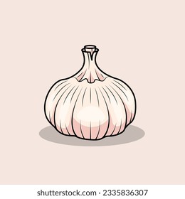 Die Illustration von frischem Knoblauch
