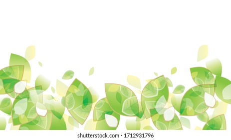 Illustration of fresh green music image