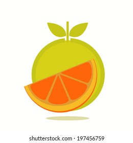 Illustration of a fresh Orange