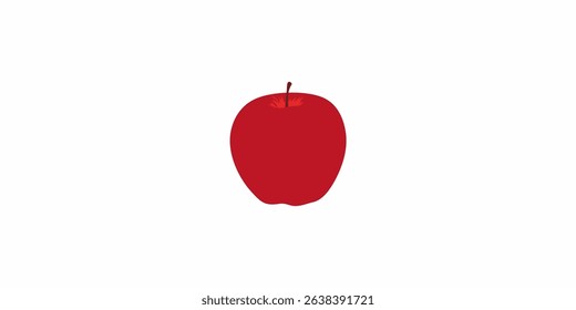 illustration of fresh red apple fruit