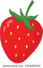Illustration frischer roter Erdbeeren