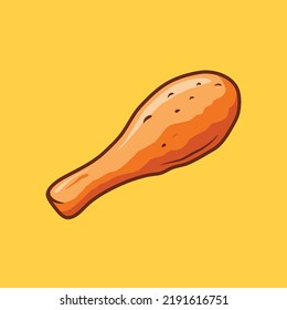 illustration of a fried chicken