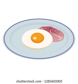 Illustration of the fried egg