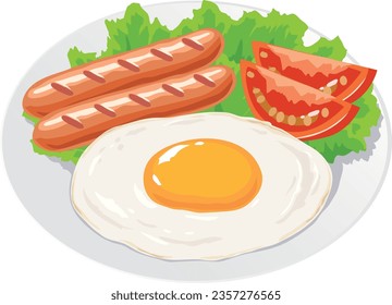It is an illustration of a fried egg.