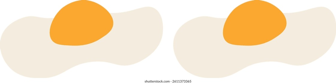 Illustration of Fried Eggs Simple
