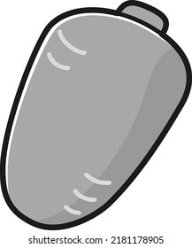Illustration of a friendly character of carrot