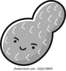 Illustration of a friendly character of peanuts